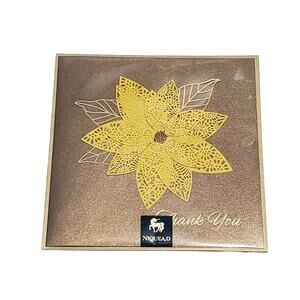 2 for $10 NIQUEA.D Thank You Flower Design Luxury Greeting Card